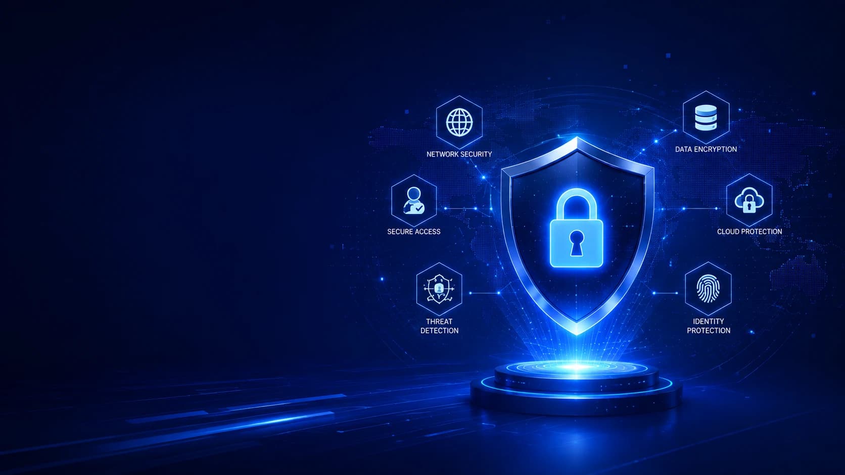 Cybersecurity shield with protection elements
