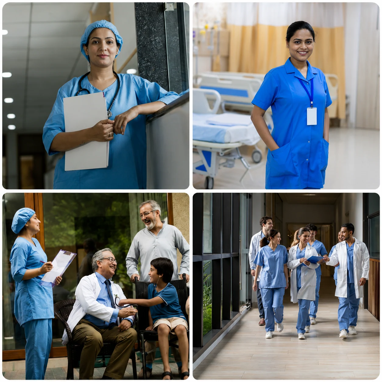 Healthcare professionals across hospital, clinic and home care settings